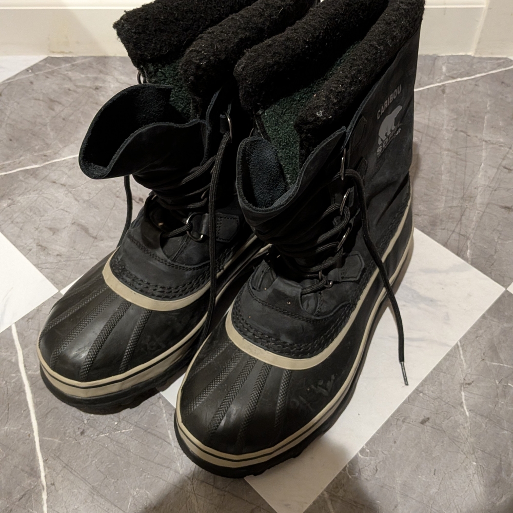 Sorel Men's Black and Gray Snow Boots